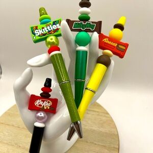 NOVELTY CANDY PENS - Milky Way, Reese’s, Milk Duds, Kit Kat, Skittles